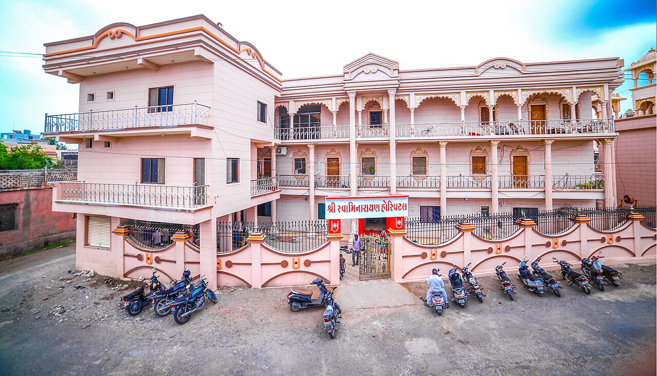 Shree Swaminarayan rural hospital facility in Sardhar, Rajkot district, Gujarat
